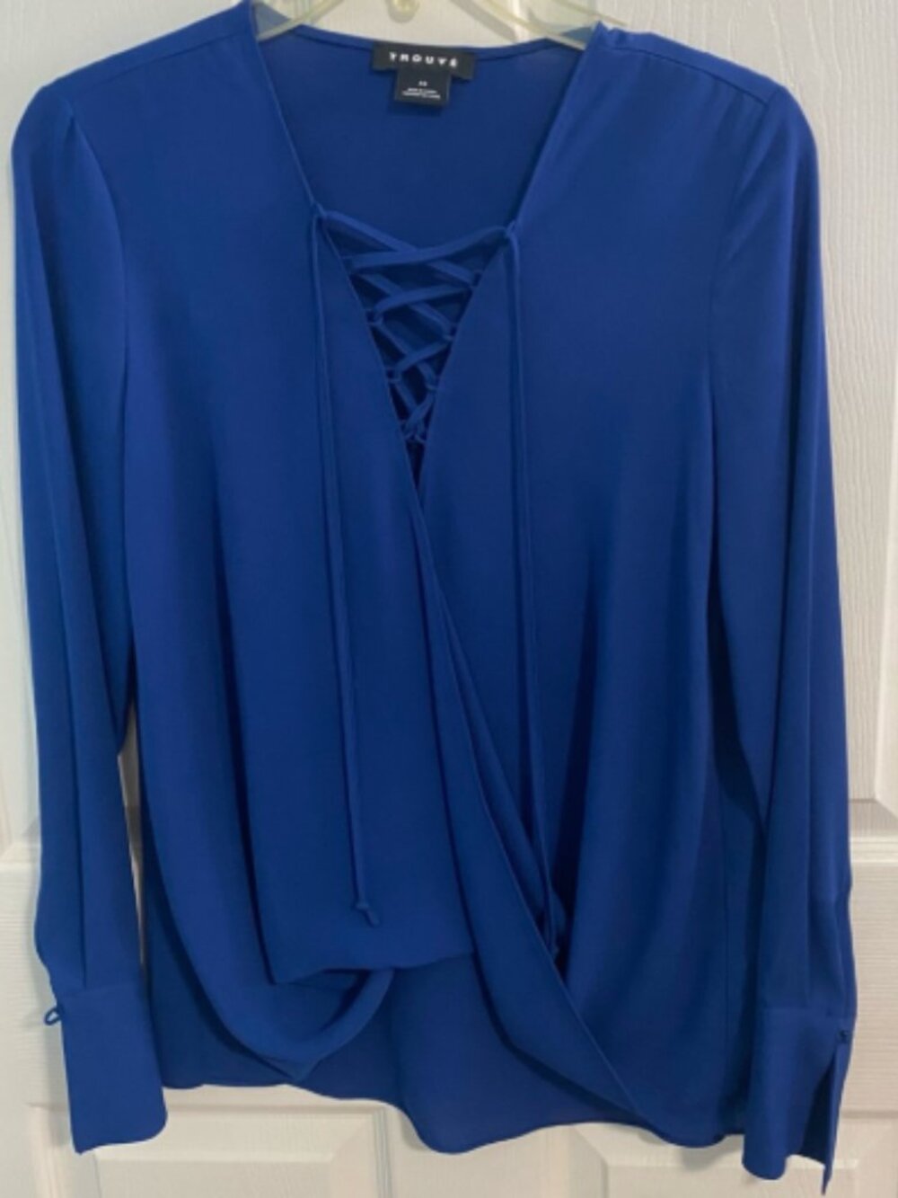 Trouve - Blue Strappy Blouse